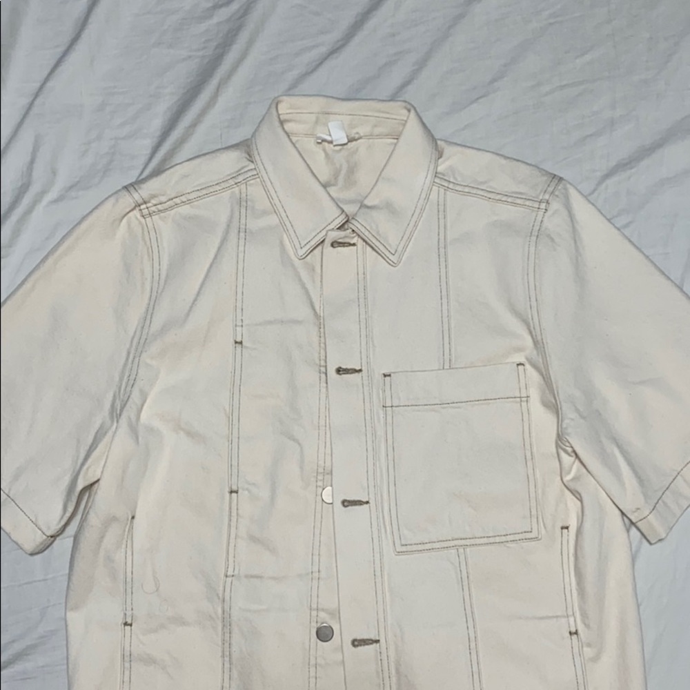 COS denim shirt sleeves shirt